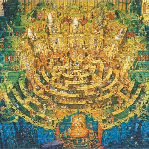 2023新款德国HEYE进口益智拼图压玩具 天堂地狱2000片两款