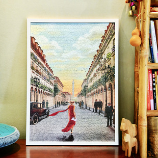 KORS拼图旺多姆广场1000片纸质拼图成年创意解压益智玩具50*70CM