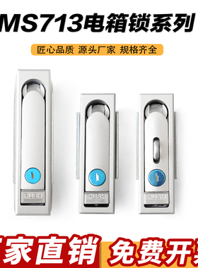 电柜锁具户外平面MS712-1电箱锁MS713锁配电箱口罩机用锁充电桩锁