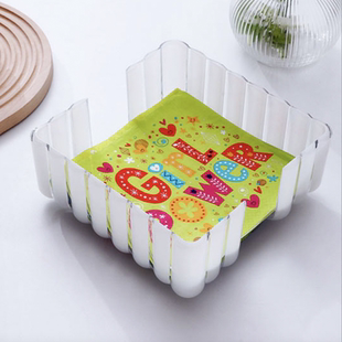 利快桌面方纸巾托Guzzini意大利进口餐桌方纸巾盒树脂 花瓣纸巾架