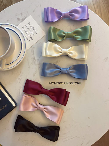 顶夹丝带韩系夏日多巴胺弹簧夹