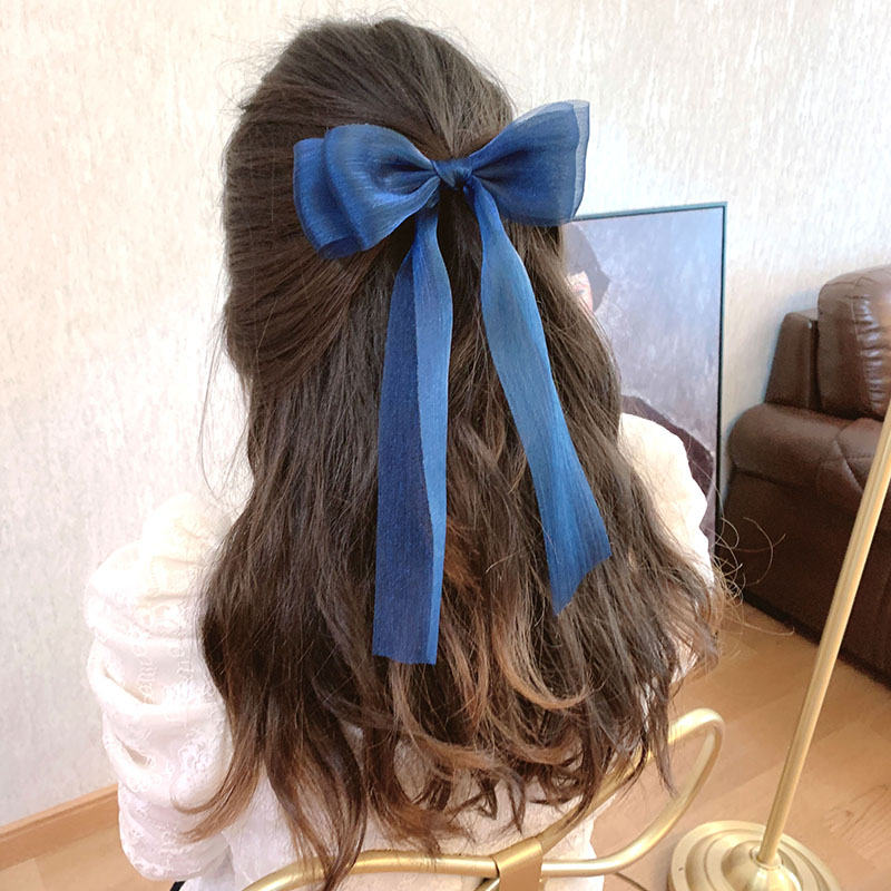 爱丽丝少女人鱼姬发夹蝴蝶结飘带