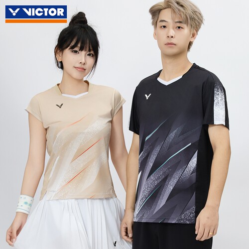 victor威克多羽毛球服胜利女款吸汗透气舒适运动T恤T-61009