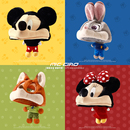 迪士尼朱迪尼克帽子女冬季 保暖毛绒帽显脸小米奇米妮玩偶套头帽男