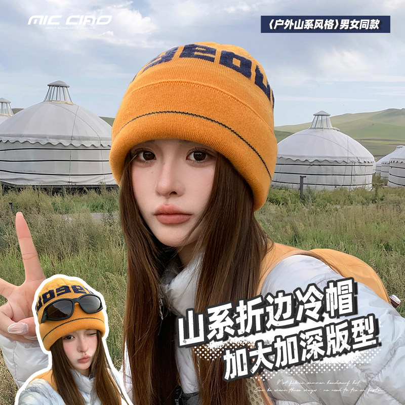 秋冬保暖护耳针织毛线帽女