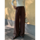 现货7折 自在调性 复古宽松阔腿休闲裤 MULVAN 女松紧腰长裤