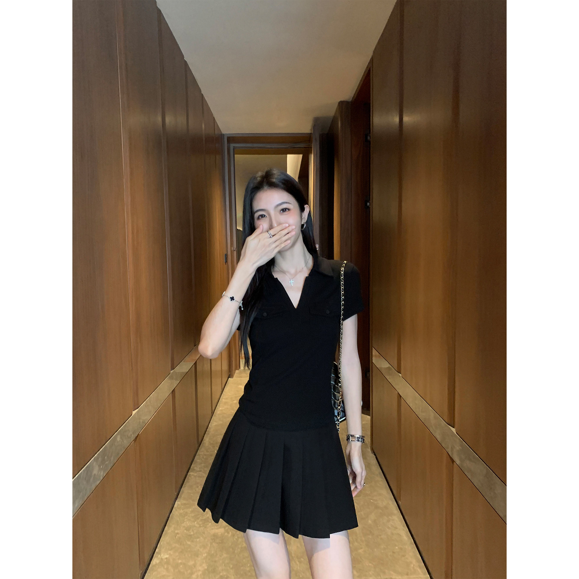 MULVAN 衣柜长青款 灰色高腰百褶裙女夏季防走光A字短款半身裙,女装/女士精品,半身裙,淘宝优惠券,粉丝福利购,淘宝优惠卷