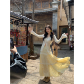 设计感蛋糕醋酸裙 白色花边高腰半身裙女长款 MULVAN 温柔无法抵抗