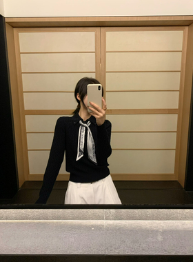 显贵 显高级ENJOYABLE】miu系显瘦高级感正肩上衣保暖毛衣100羊毛