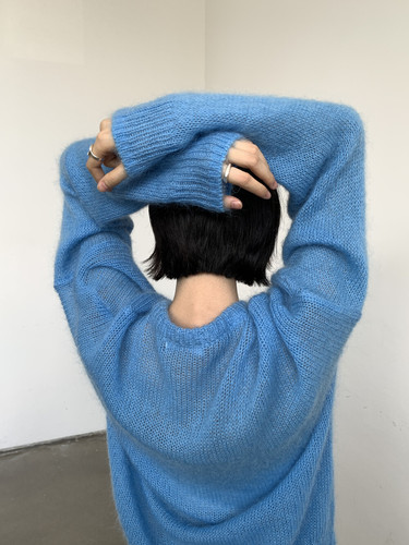 【HAVING】套头质感简约毛衣针织衫（含30%马海毛羊毛30% 尼龙40%