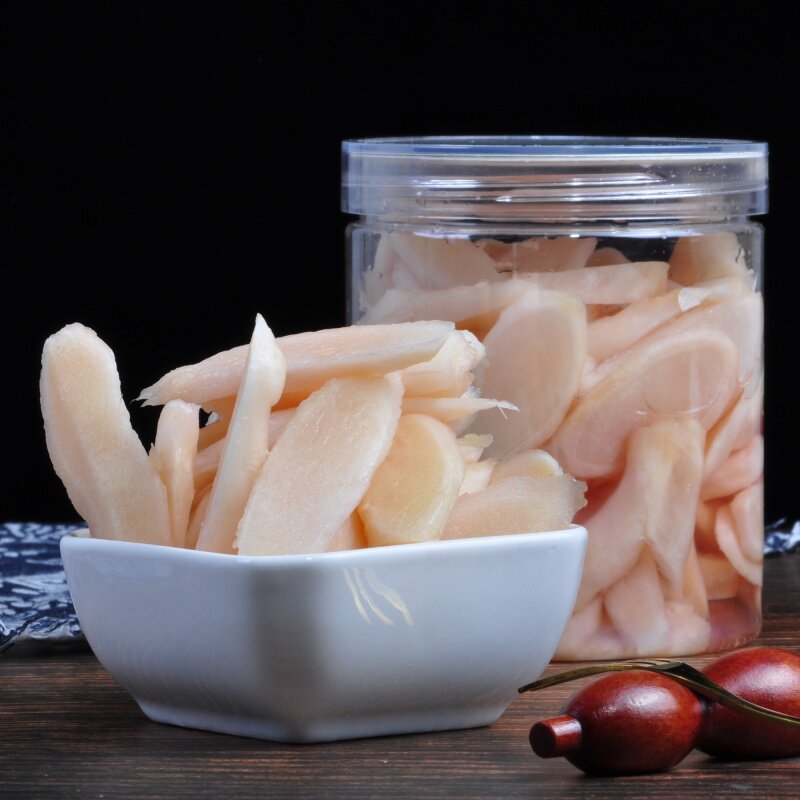 冰糖醋姜248g带水瓶装即食开胃糖醋仔姜湖南特产休闲零食酸甜辣脆