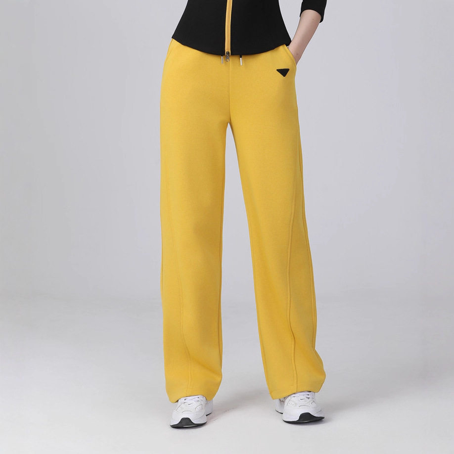 广场舞服装新款裤子春季纯棉长裤运动健身操跳舞蹈衣服女阔腿直筒