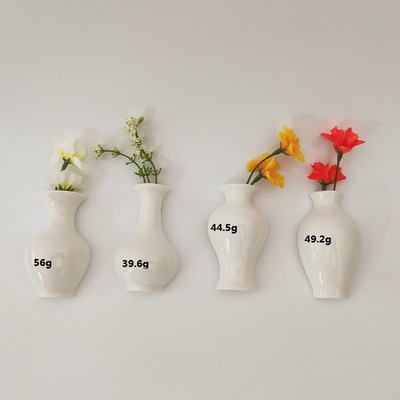 迷你陶瓷3D立体花瓶冰箱贴