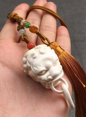 天然猛犸牙貔貅手工吊坠挂件