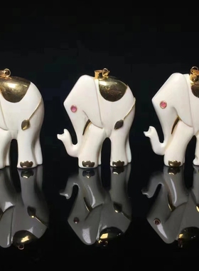 天然猛犸象牙吊坠挂件