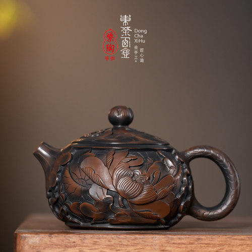 云南建水紫陶茶壶西施壶全手工