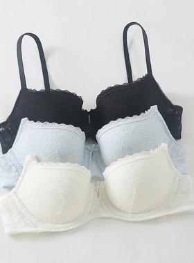 特价29元6IXTY8IGHT 68新款甜美蕾丝纯色半杯超薄杯文胸女BR11821