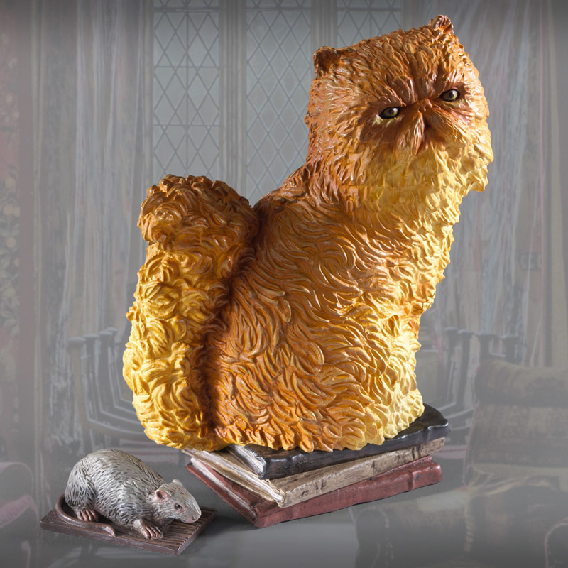 代购哈利波特周边魔法生物赫敏宠物猫克鲁克山手办雕塑模型摆件