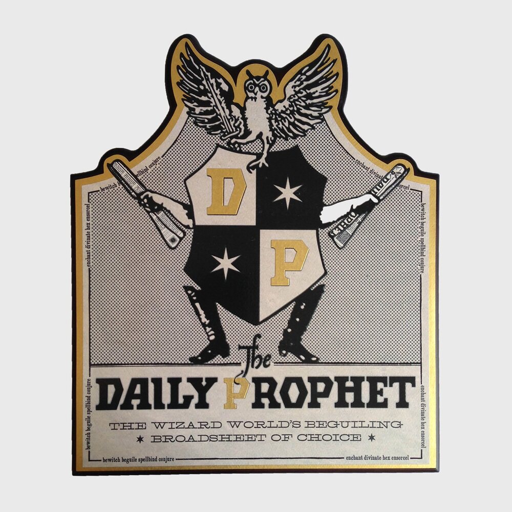 美国代购正版哈利波特周边预言家日报墙贴木牌装饰牌可挂墙挂饰
