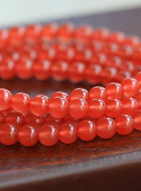 ◆赤琼◆性价比超高！娇艳冰润起荧保山南红玛瑙手串