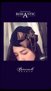 原创设计蒸汽朋克船帽水手帽流苏齿轮朋克哥特亚文化帽子