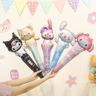 星黛露卡通手持棒气球女孩生日三丽鸥学校运动会加油棒活动布置品
