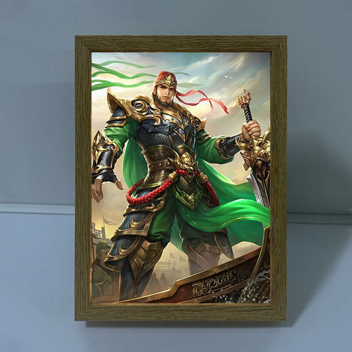 三国杀灯光画小夜灯发光装饰画