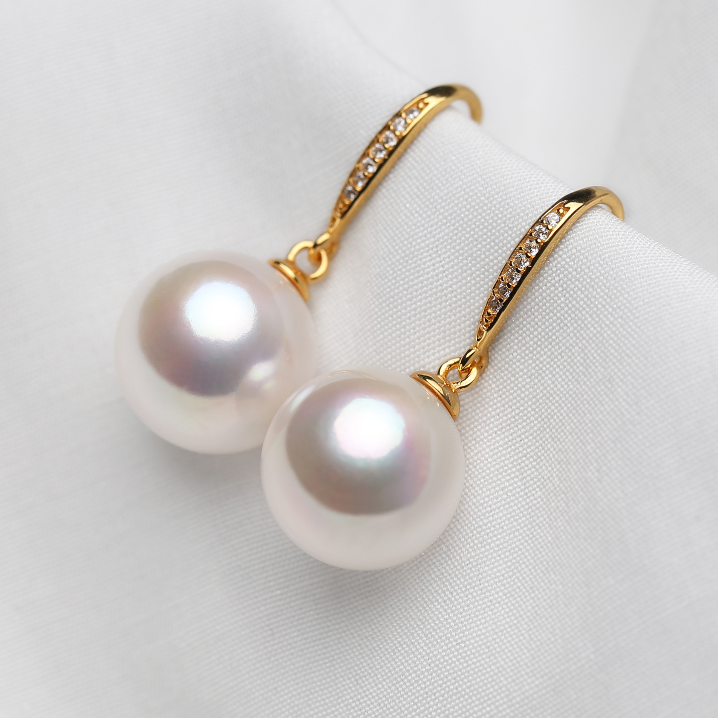 天然淡水珍珠耳饰女轻奢耳坠