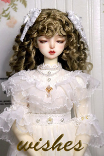 3分 BJD 龙月阁 wishes 大女 欧风洋装 4分