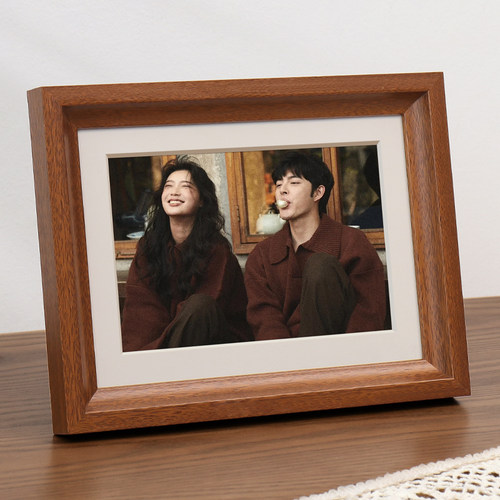 高清冲印照片实木相框高级感打印