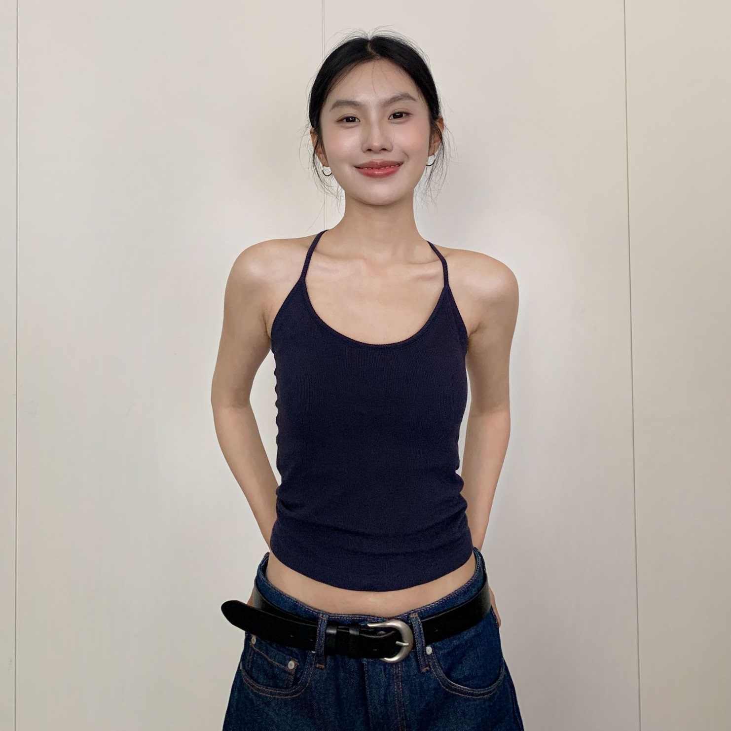 EAL自带胸垫美式工字运动背心女夏季新款辣妹遮副乳内搭无袖上衣
