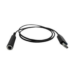 报务训练USB转6.5电键转换线，专用芯片，USB转CW电键母口 1米