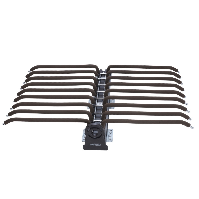 衣柜顶装伸缩推拉裤架衣帽间柜内侧装单双排西裤架裤抽阻尼