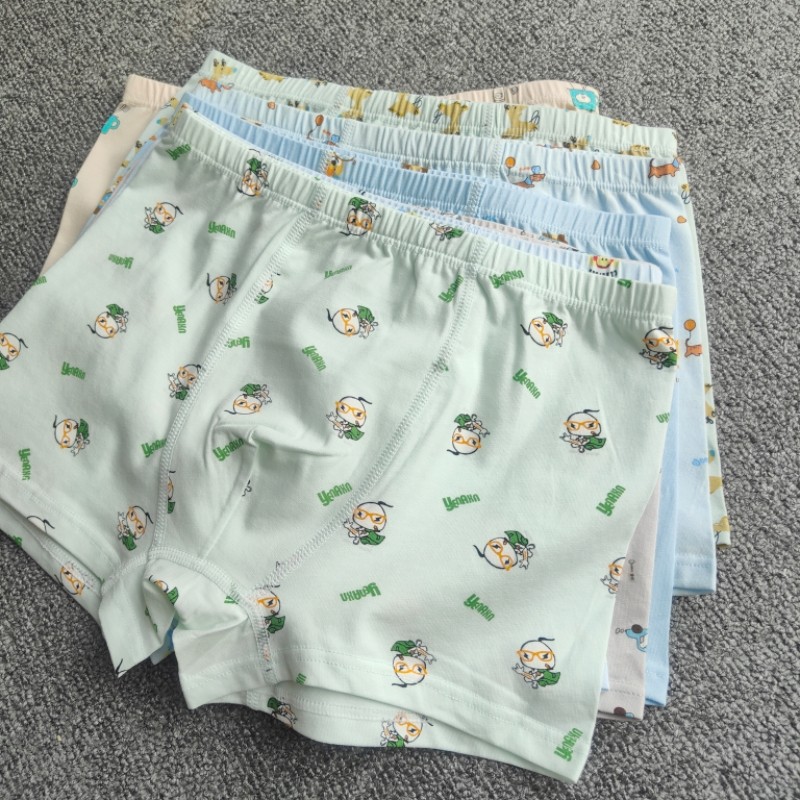 A类超舒服儿童内裤 男童纯棉平角裤 中大童四角短裤太空舱透气裆