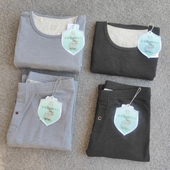 锁温保暖 加绒秋衣秋裤 男士 修身 打底秋冬季 兔绒蚕丝保暖衣套装