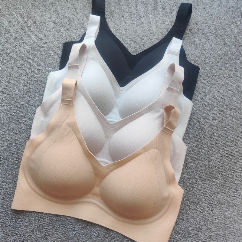 莫代尔无钢圈文胸收副乳提拉内衣