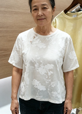 2026新中式国风斜襟真丝缎提花短袖上衣丝滑凉爽透气亲肤通勤逛街