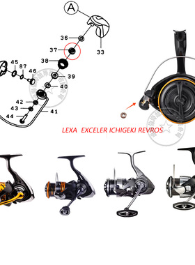 达亿瓦 EXCELER纺车轮导线规升级轴承 LEXA达瓦REVROS 25款一击