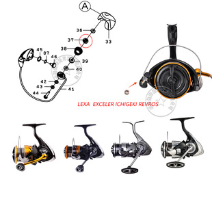 达亿瓦 EXCELER纺车轮导线规升级轴承 LEXA达瓦REVROS 25款一击