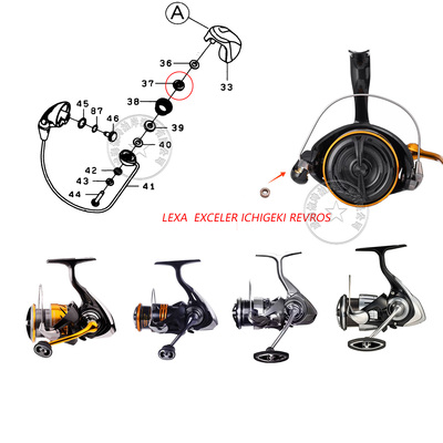 达亿瓦 EXCELER纺车轮导线规升级轴承 LEXA达瓦REVROS 25款一击