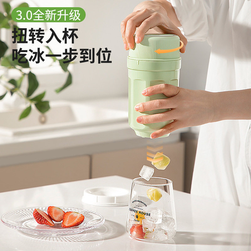 扭冰乐旋转冰格出冰冻冰块制冰杯模具制冰机家用制冰盒带盖子子储图片