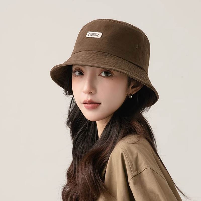 渔夫帽子女夏天2025新款大头围显脸小春夏夏季百搭防晒水桶盆帽男