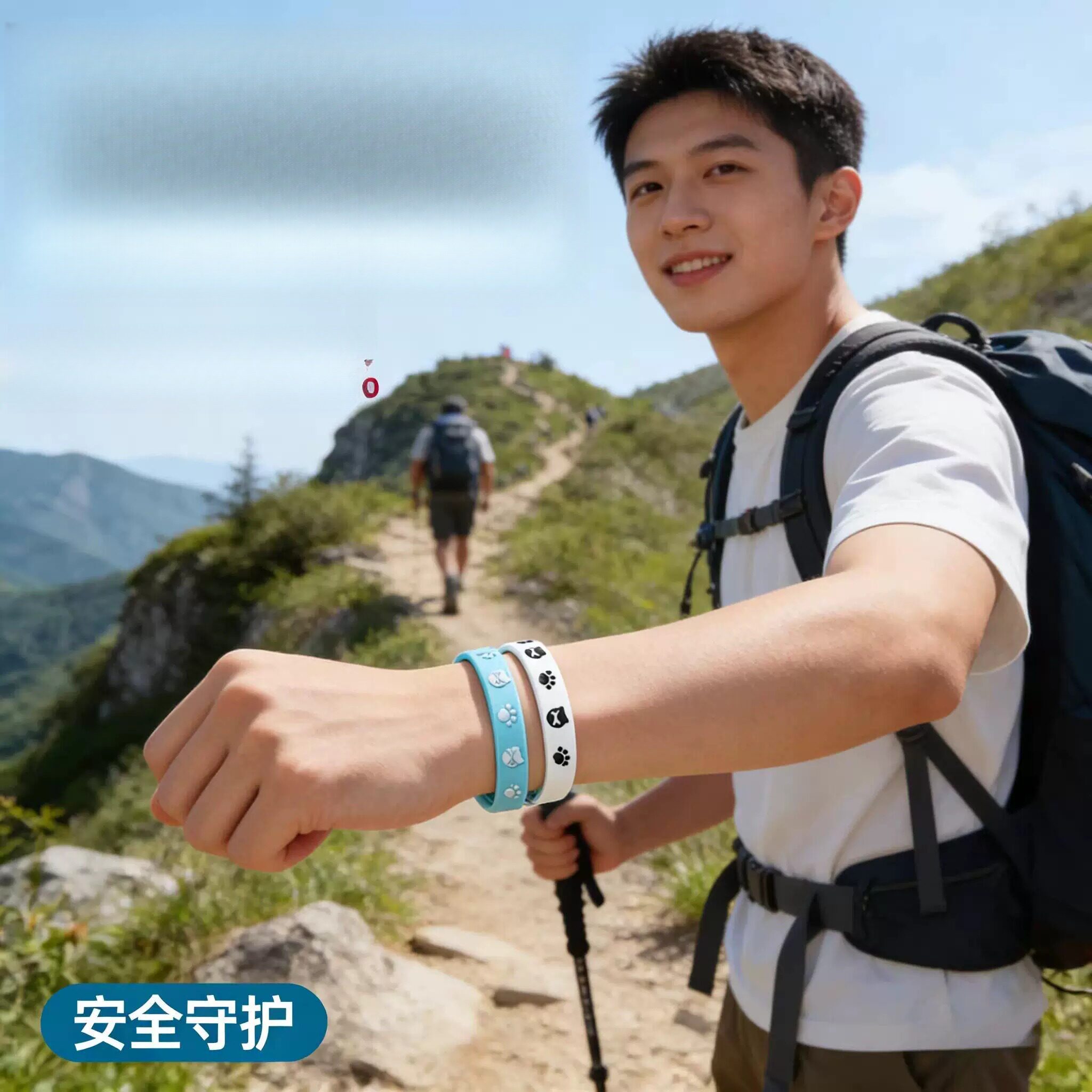 儿童驱蚊液手环随身防护户外运动夏日防蚊喷雾硅胶腕带运动手环