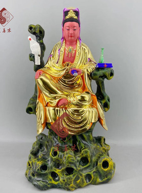 香樟木惠安精雕观音菩萨古体风格