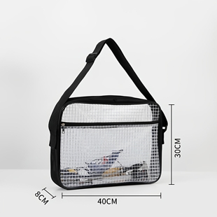 防静电无尘包洁净室网格透明工具包洁净工程韩版17寸挎包加厚