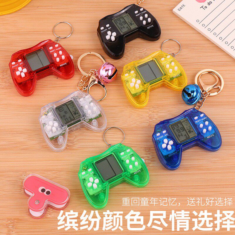 미니 테트리스 게임 기계 메모리 기계 교육 눈 보호 장난감 선물 어린이 크리 에이 티브 미니 펜던트