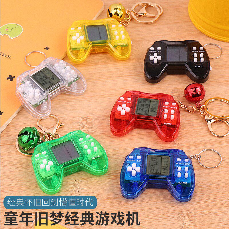 미니 테트리스 게임 기계 메모리 기계 교육 눈 보호 장난감 선물 어린이 크리 에이 티브 미니 펜던트