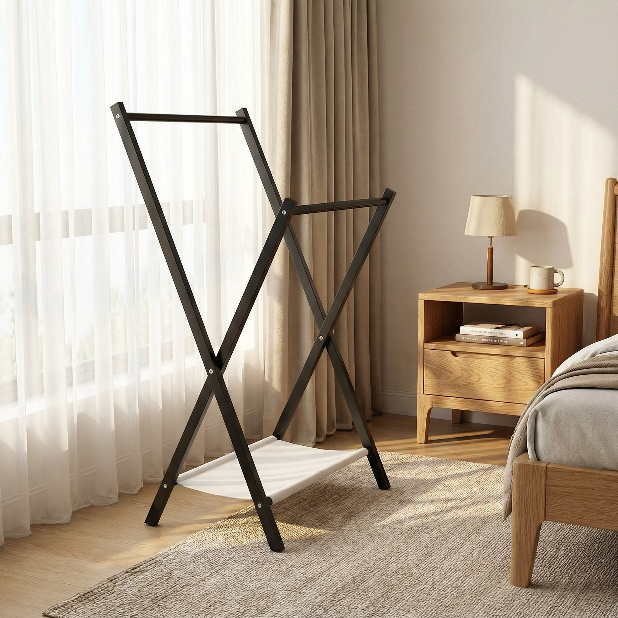 宿舍挂衣架落地卧室内家用挂隔夜