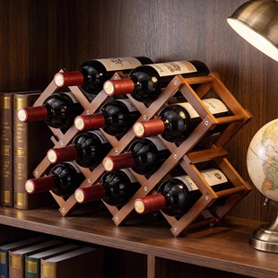 桌面红酒架红酒葡萄酒架子酒架置物架简易酒柜家用多层收纳架家用