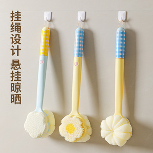 家用洗澡刷搓背不求人长柄刷软毛刷子双面沐浴刷搓泥去灰搓澡刷背
